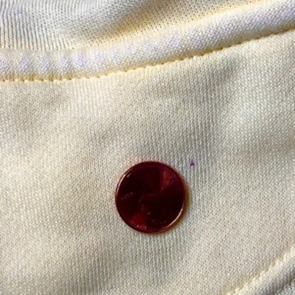 French Laundry Yellow Hoodie Zip Front Jacket Sweatshirt Fleece XL Casual NWT - Picture 8 of 10